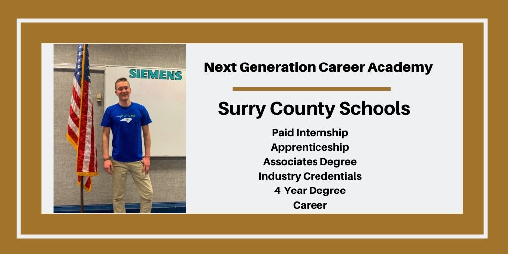 Next Generation Career Academy connecting Surry County high school students to local industry careers