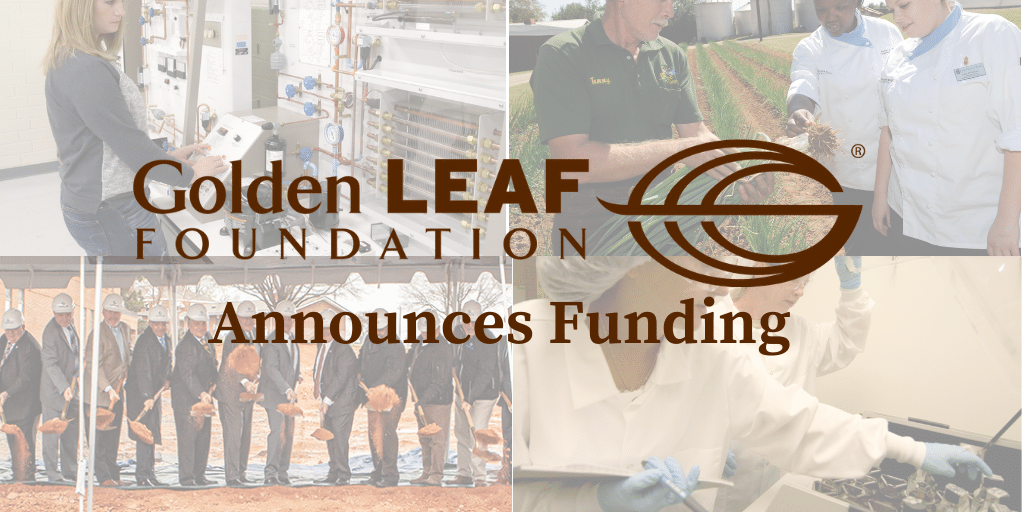 Golden LEAF announces $5.4 million in funding at October 2022 Board meeting