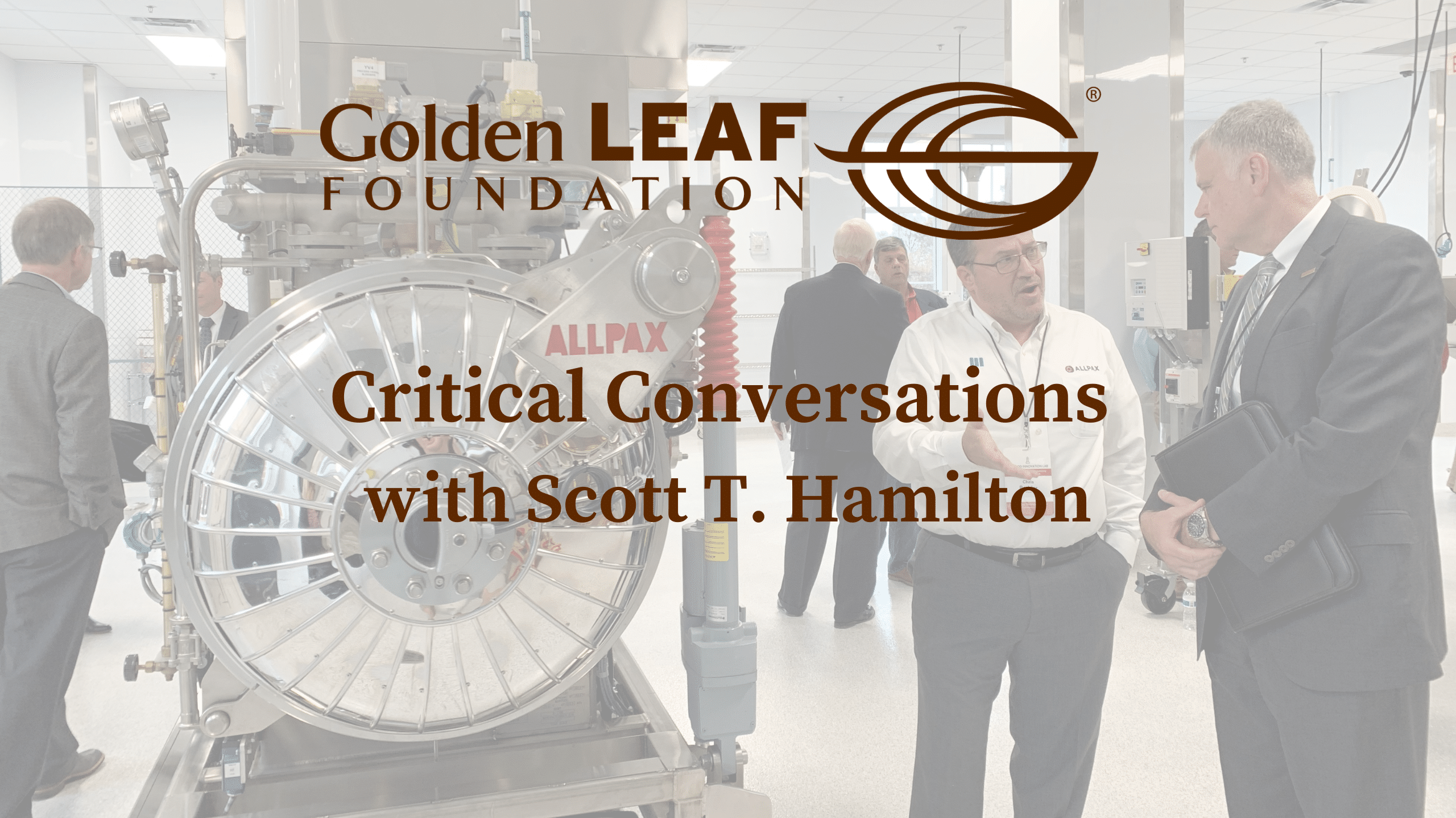 Critical Conversations with Scott T. Hamilton featuring Thomas Stith, President of the North Carolina Community College System 