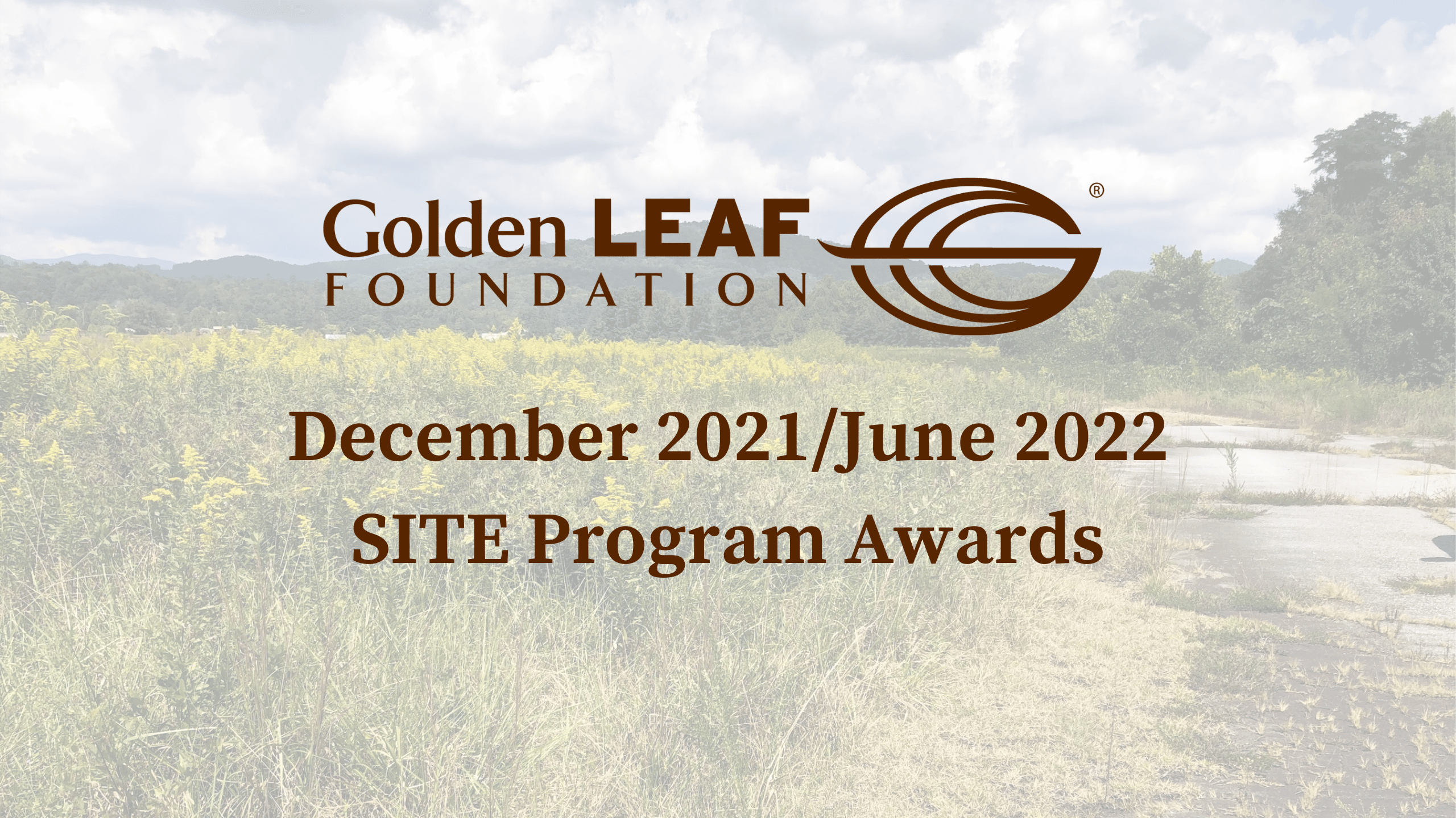 Golden LEAF Board of Directors awards $10 million in first two rounds of SITE Program