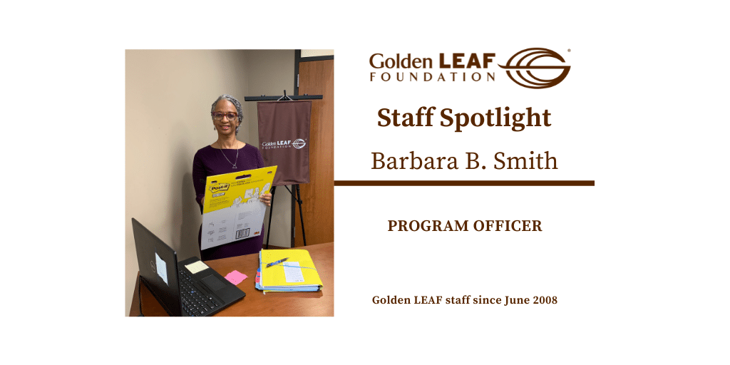 Golden LEAF Staff Spotlight: Barbara B. Smith