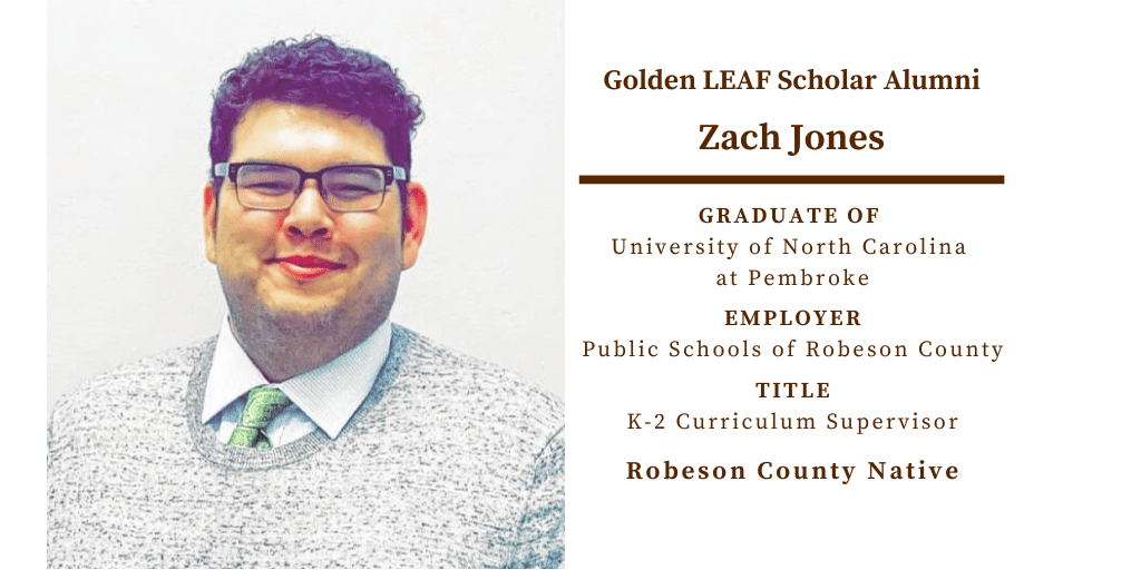 Golden LEAF Scholarship Alumni Spotlight Article: Zach Jones