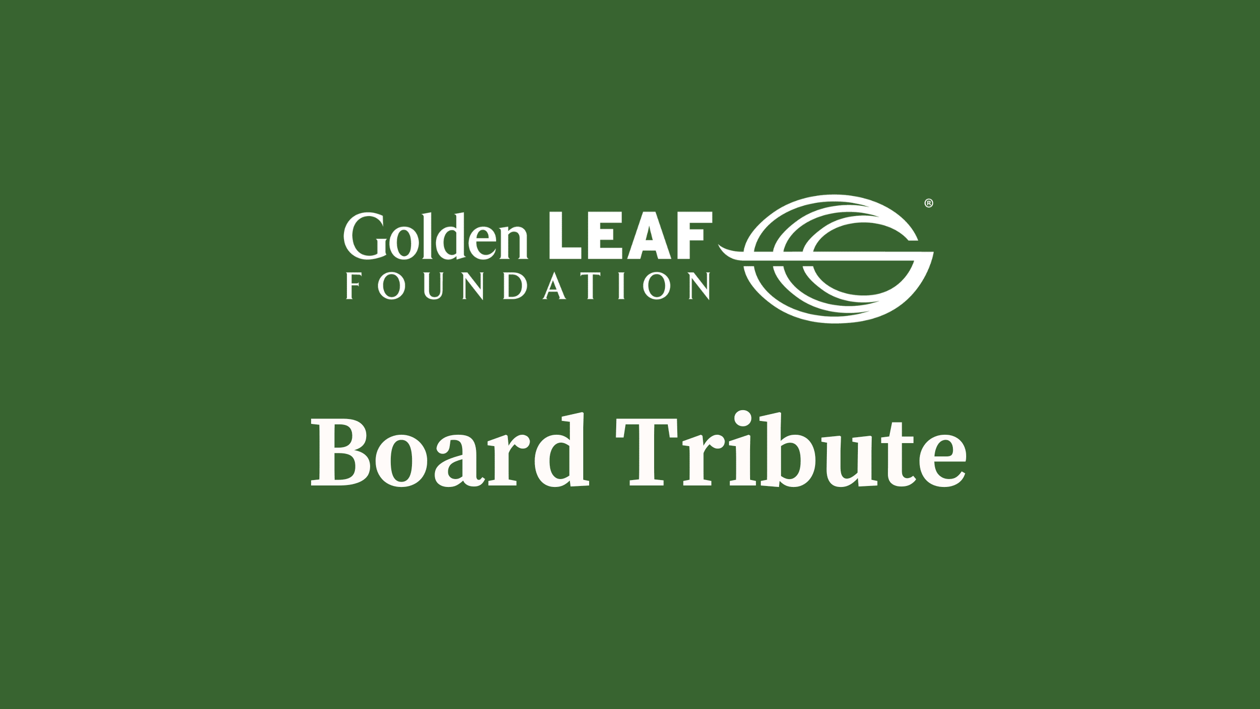 Remembering Golden LEAF Board Members Jerome Vick and Tommy Bunn