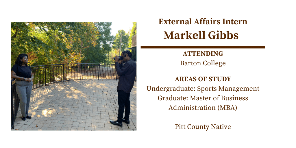 Golden LEAF External Affairs Intern Spotlight: Markell Gibbs