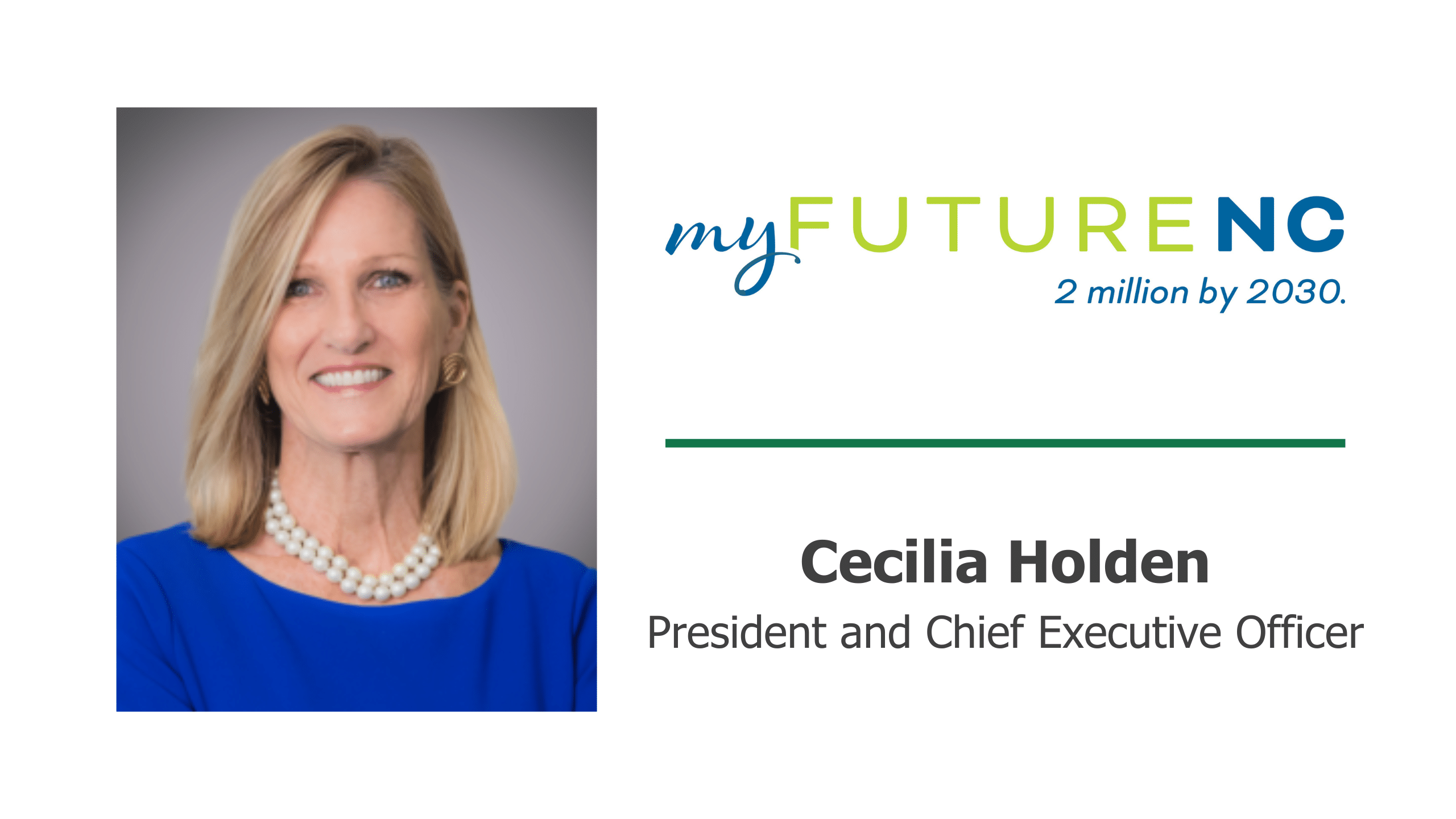 Critical Conversations with Scott T. Hamilton featuring Cecilia Holden, President and CEO of myFutureNC